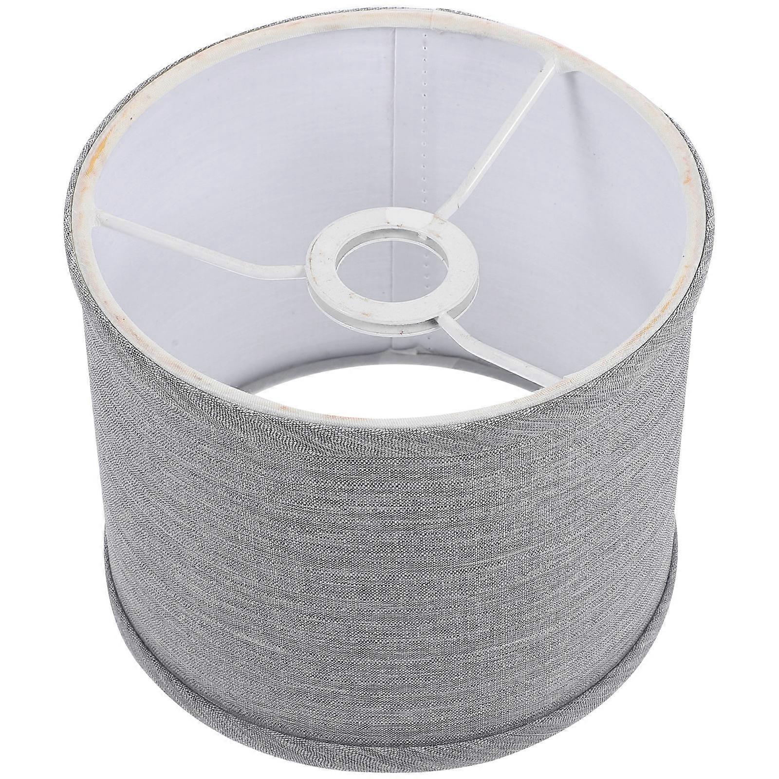 Modern Grey Cloth Drum Lampshade for Table Lamps and Floor Lights Perfect Home Decor Accent