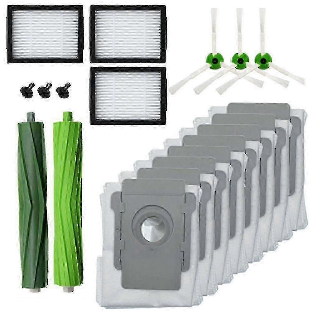 Roller Brush, Side Brush, HEPA Filter & Dust Bag Set for i7 E5 Series Robot Vacuum Cleaner - Essential Replacement Parts