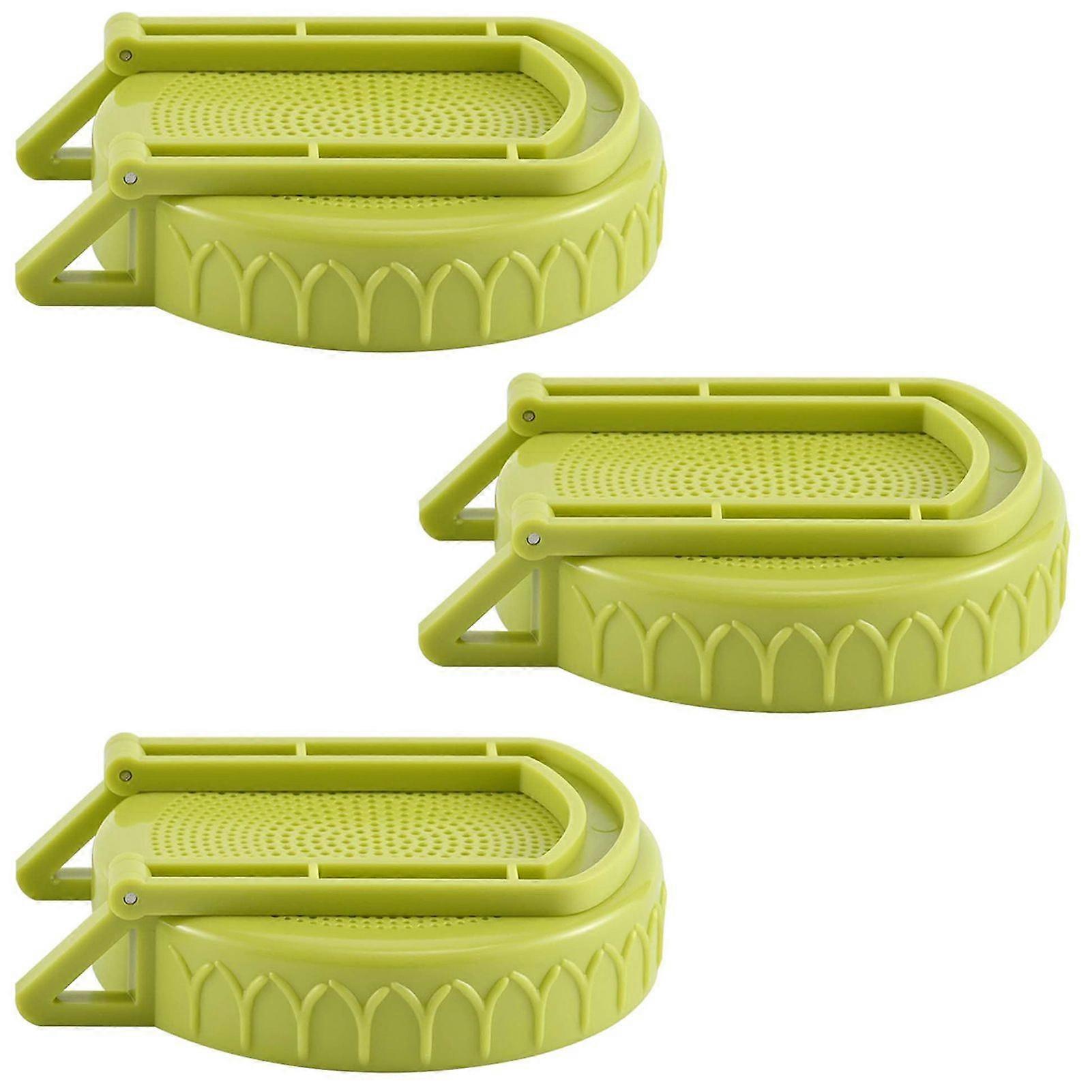 Rust-Free Reusable Sprouting Lids with Stand for Alfalfa, Broccoli, and Salad Greens - Easy Rinse, BPA-Free, Dishwasher Safe