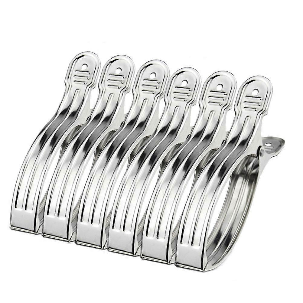 Stainless Steel Quilt Clips with Smooth Jaws for Home Use Strong and 6 Pieces