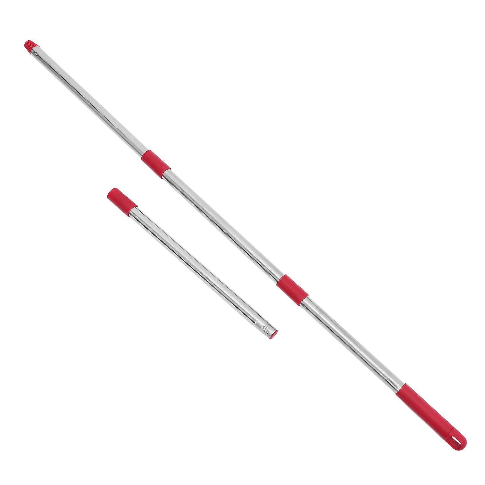 1 Set Mop Rod Extension Pole Stainless Steel Detachable Mop Handle Replacement for Compatible