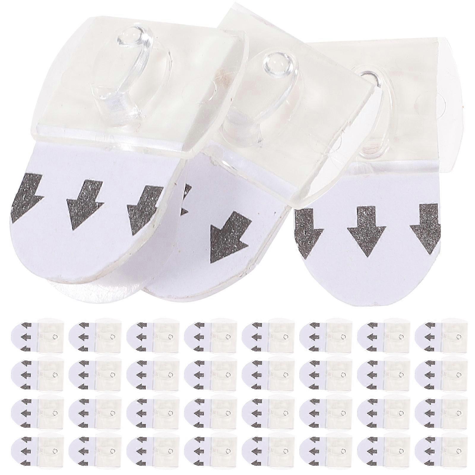 Christmas Light Hooks Light Hanging Clip Wire Management Elastic Extension Technology 100Pcs