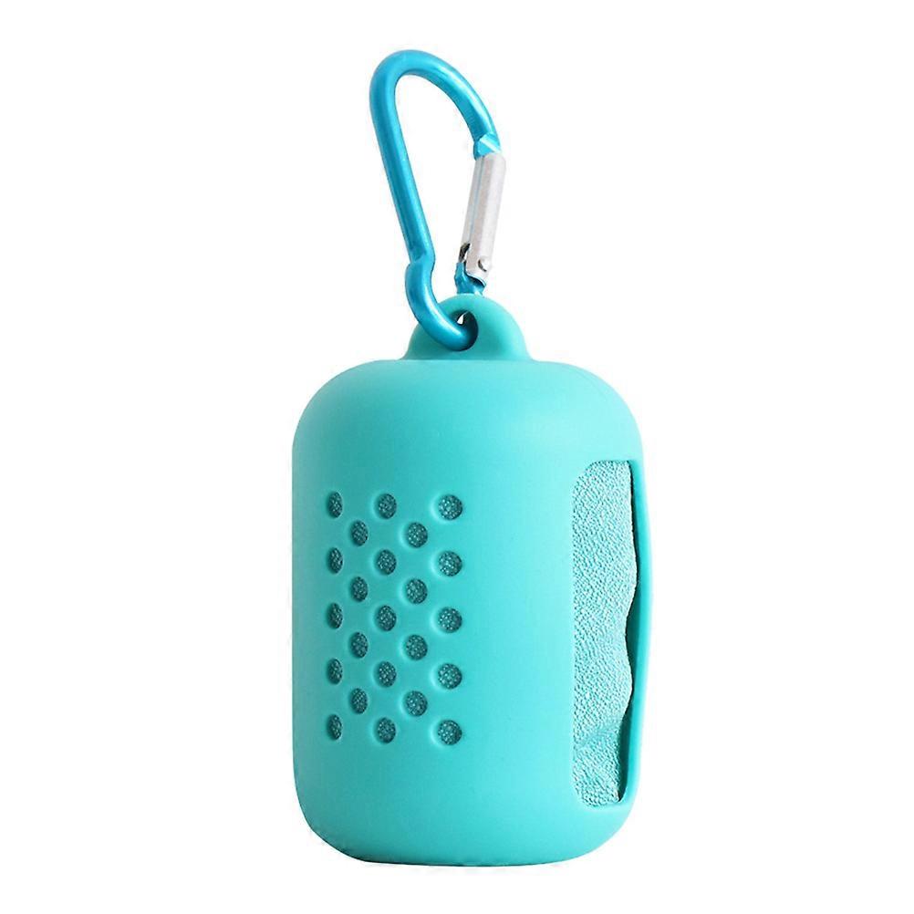 Fast Drying Towel Sky-Blue Featuring Rapid Drying Technology Ideal for Fitness