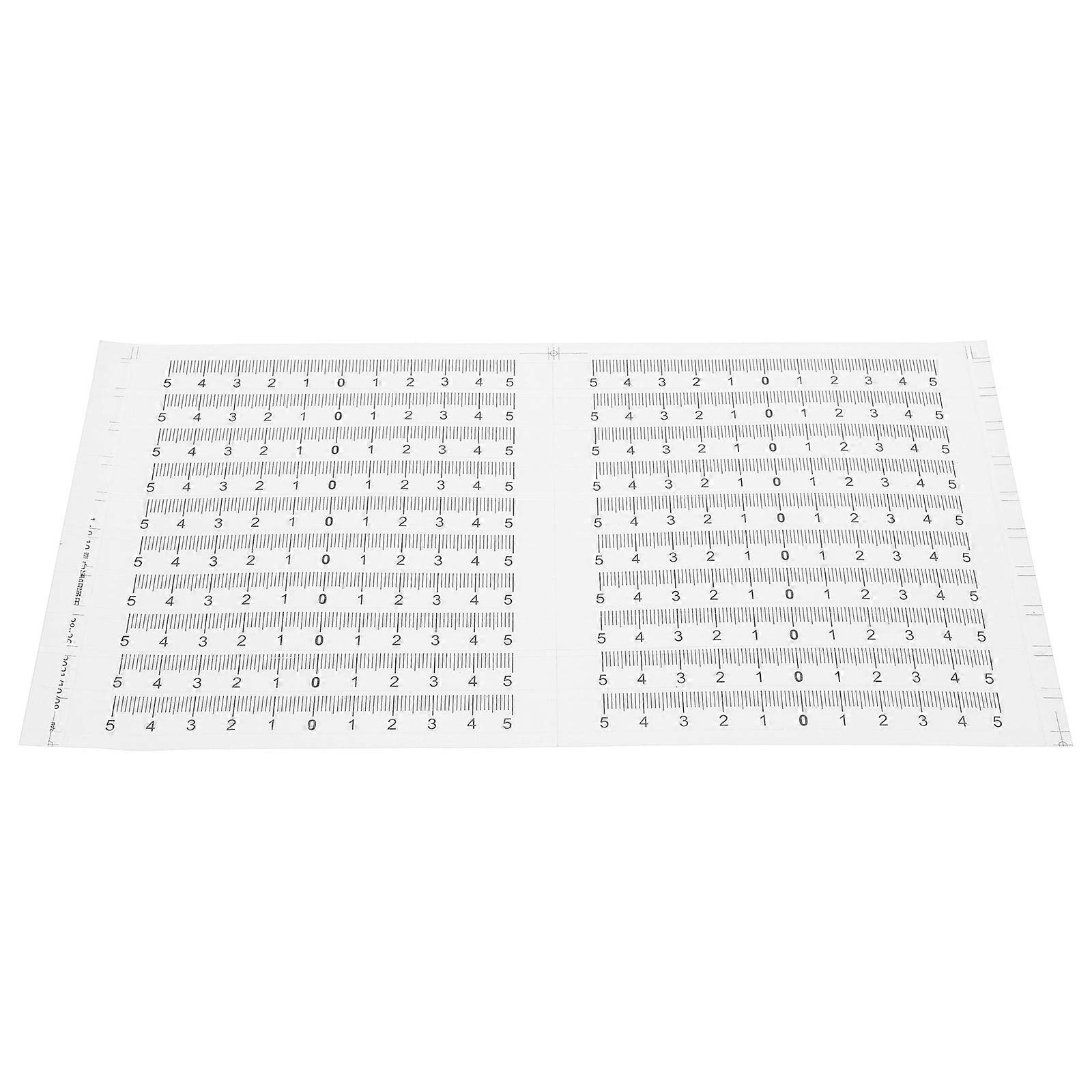 Ruler Sticker Adhesive Ruler Measuring Tool Stickers General Users Waterproof 20Pcs