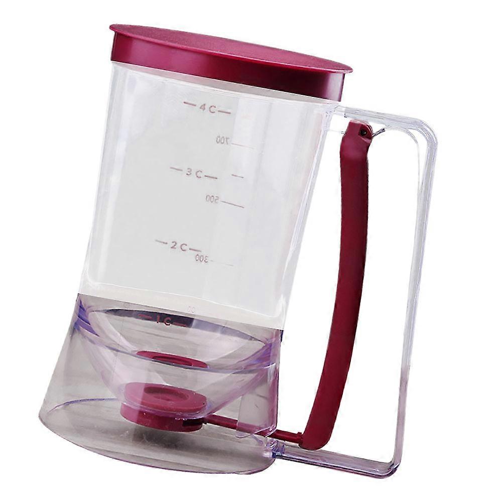 Red Handheld Food Grade Plastic Dispenser for Cake Making 900ML