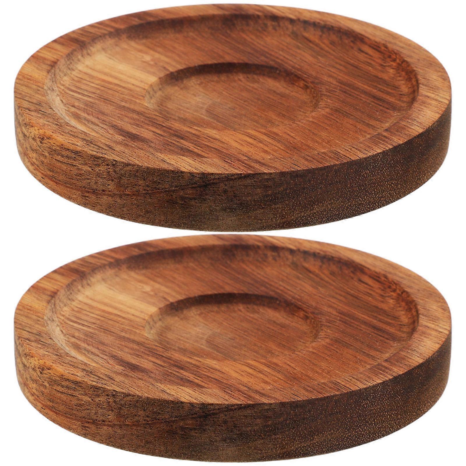 Raindrops 2 Pcs Rotating Round Coasters for Whiskey Glasses Protective Cup Pads for Tabletop Home Use
