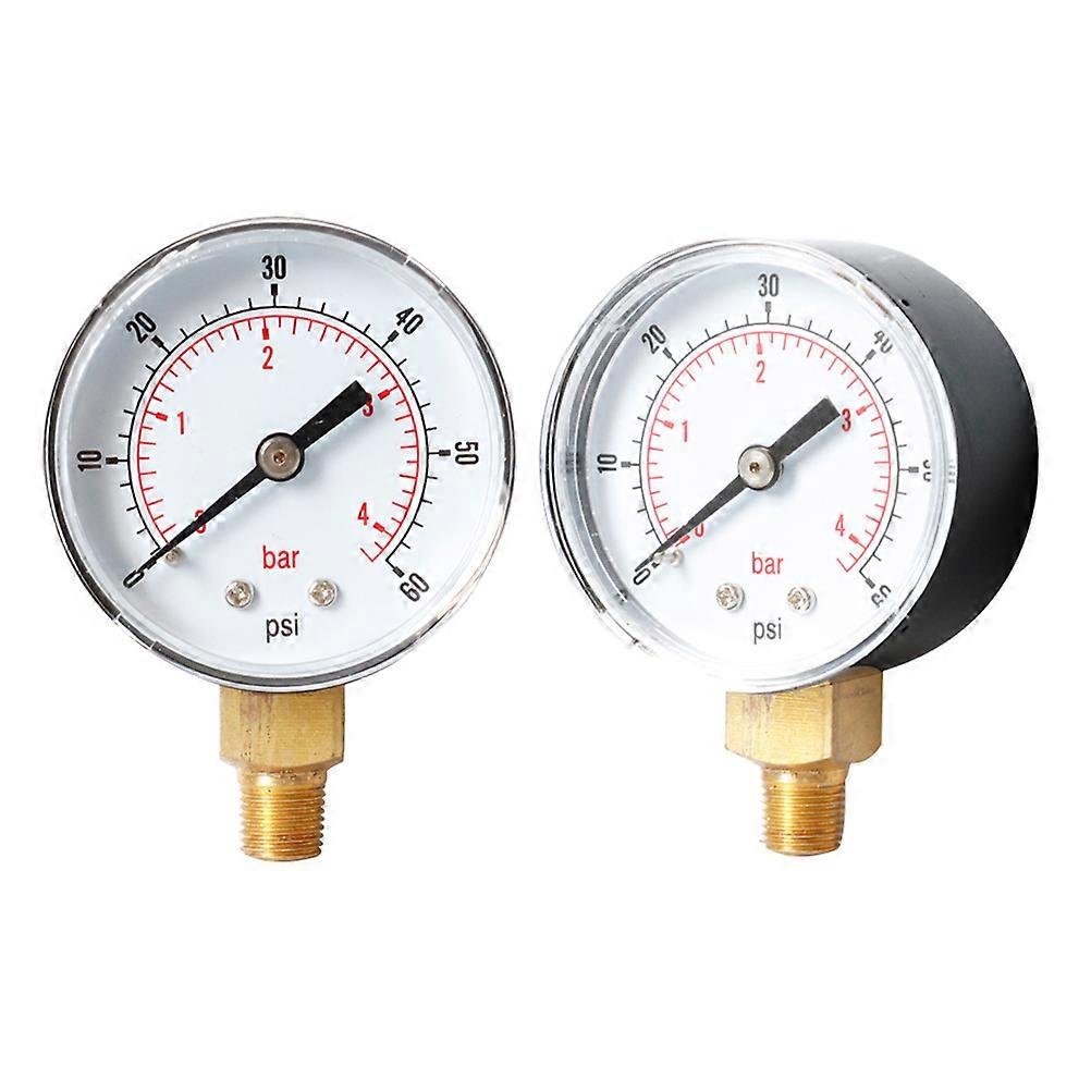 Compressed Air Pressure Gauge For Maintenance Workshops Measure Water Pressure 7 1x5 1x2 7cm Plastic 1Set