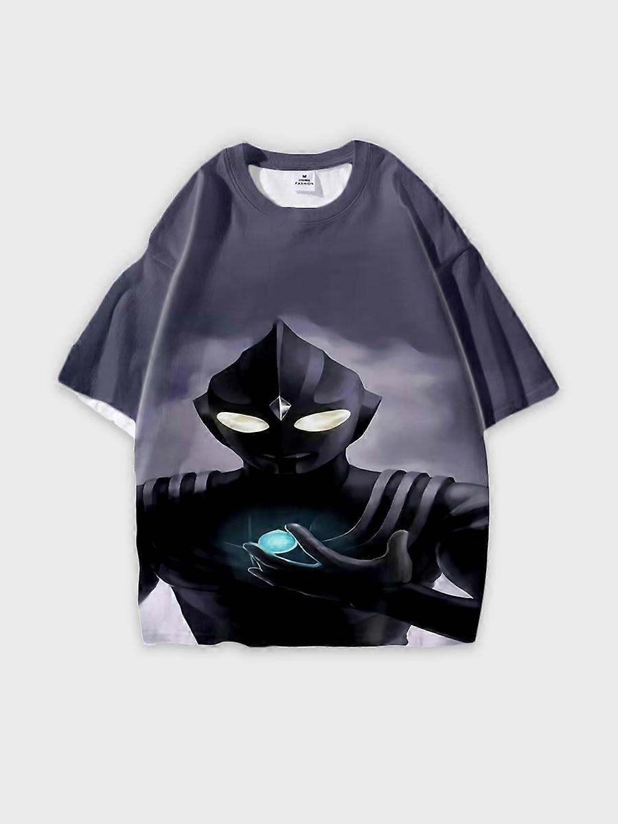 T-shirt round neck Role Pattern loose short sleeve C1880