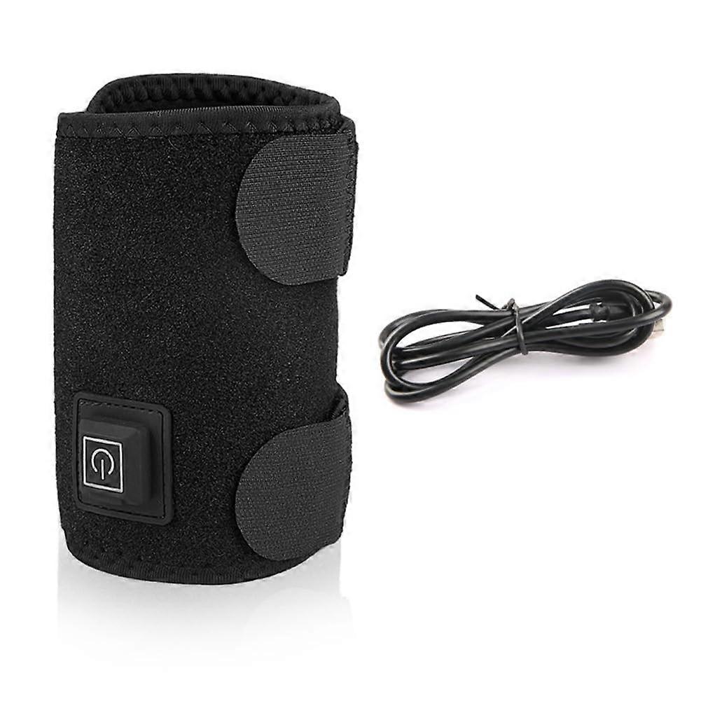 Wrap Elbow Heating Brace with Adjustable Arm Pad and 3 Temperature Settings for Tennis and Sports Injuries