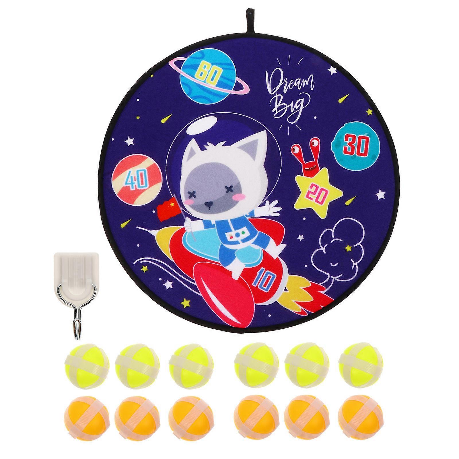1 Set Children Board Throwing Darts Toy Darts Board with Balls