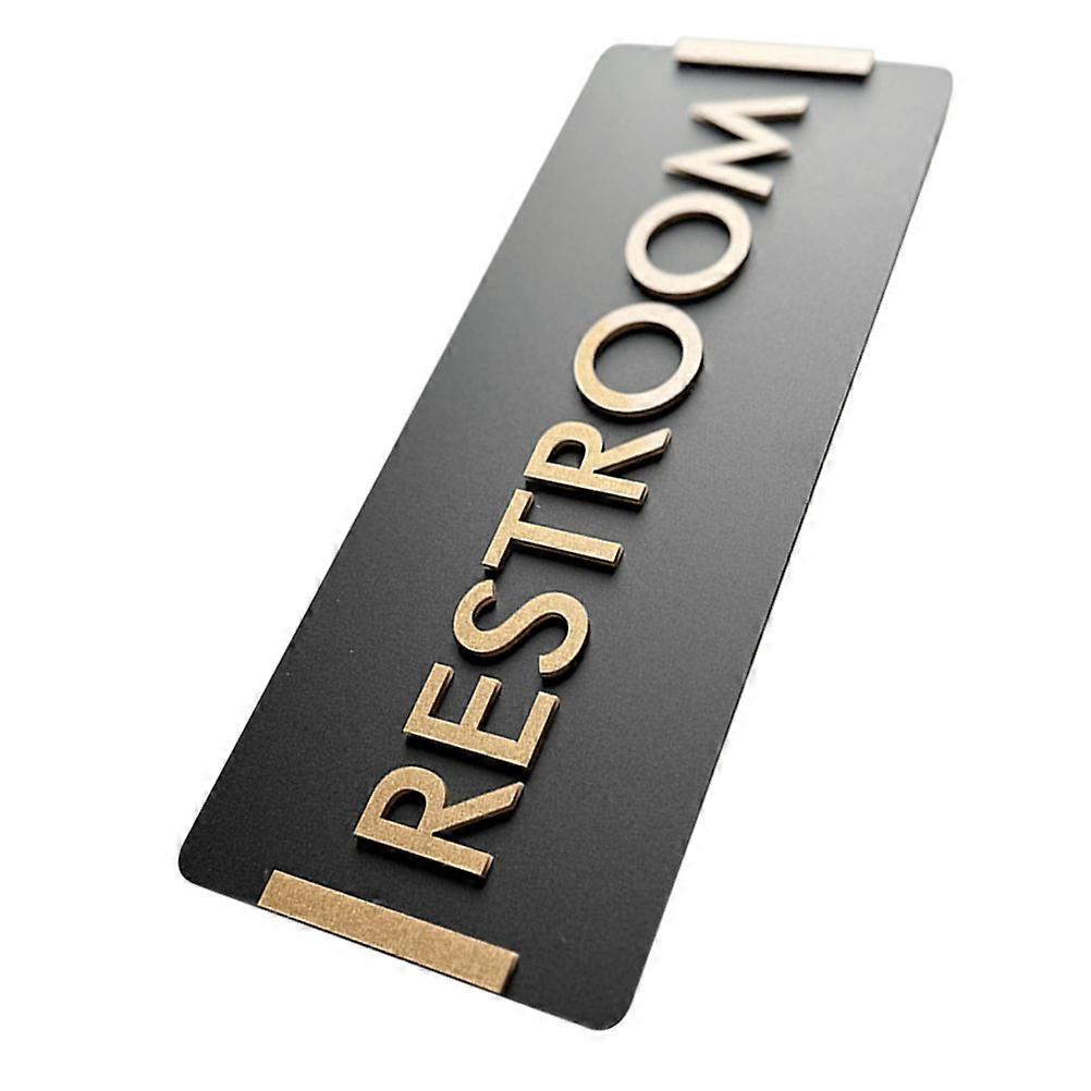 Modern Acrylic Restroom Door Sign for Business, Public Areas, Offices, and Homes – Easy to Clean and Identification Solution