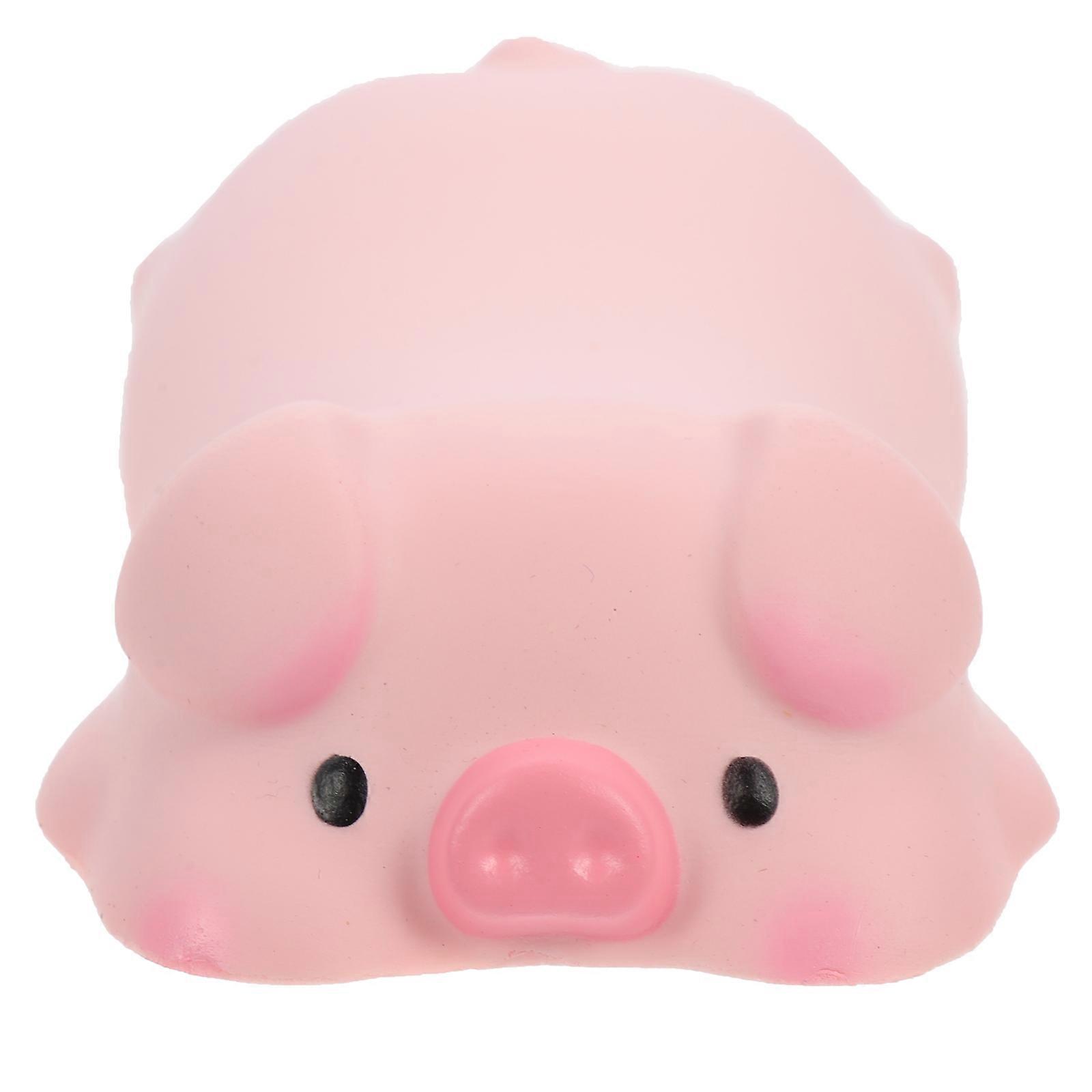 Desk Wrist Rest Cute Animal Shape Pink Resin Material Breathable Function Computer Use Office Mouse Hand Support 1Pcs