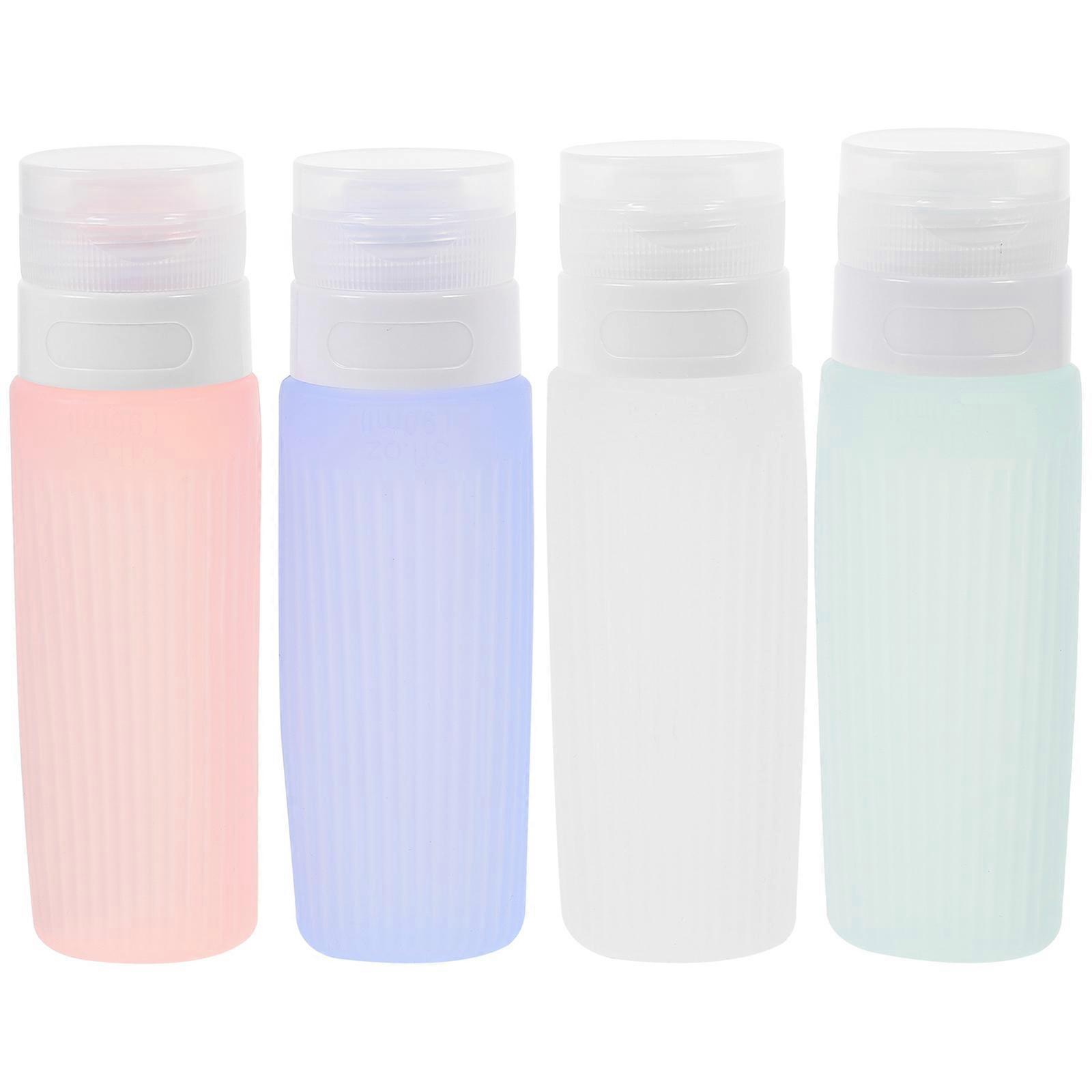 Portable Travel Bottles with Squeezable Silicone Material for Liquid Storage Assorted Color 80ml
