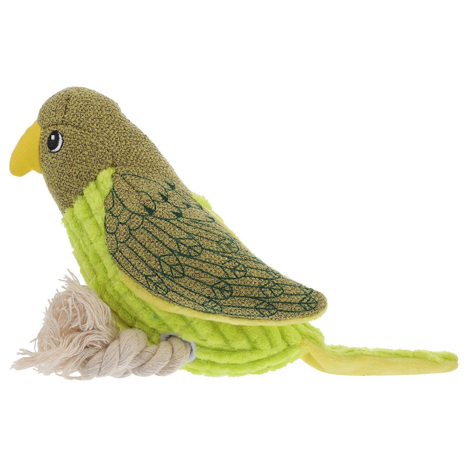 Squeaky Dog Toy Stuffed Plush Interactive Chew Toy Indoor Play Sound-Making 1 Pcs