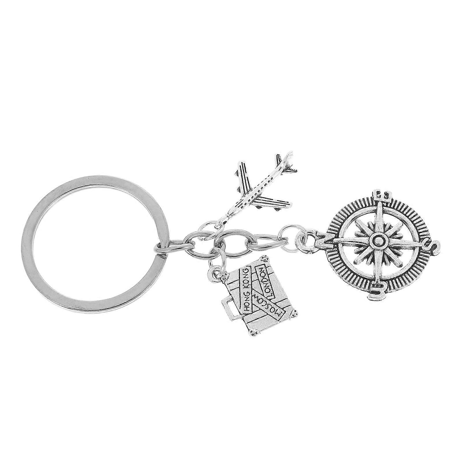 Creative Keychain for Men Alloy Keychain Bag Accessory 3.2×1.2×0.1in Practical Design 1Set