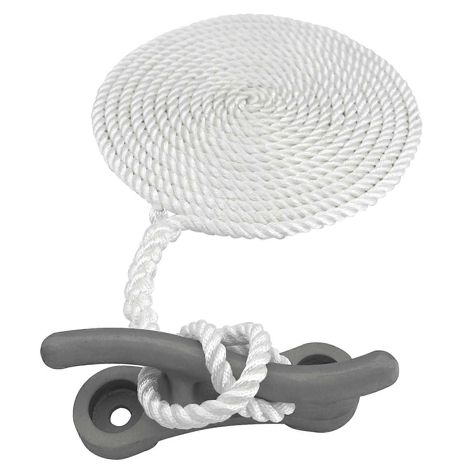 حبل إرساء نايلون Dockline مع مربط ألومنيوم 12 بوصة