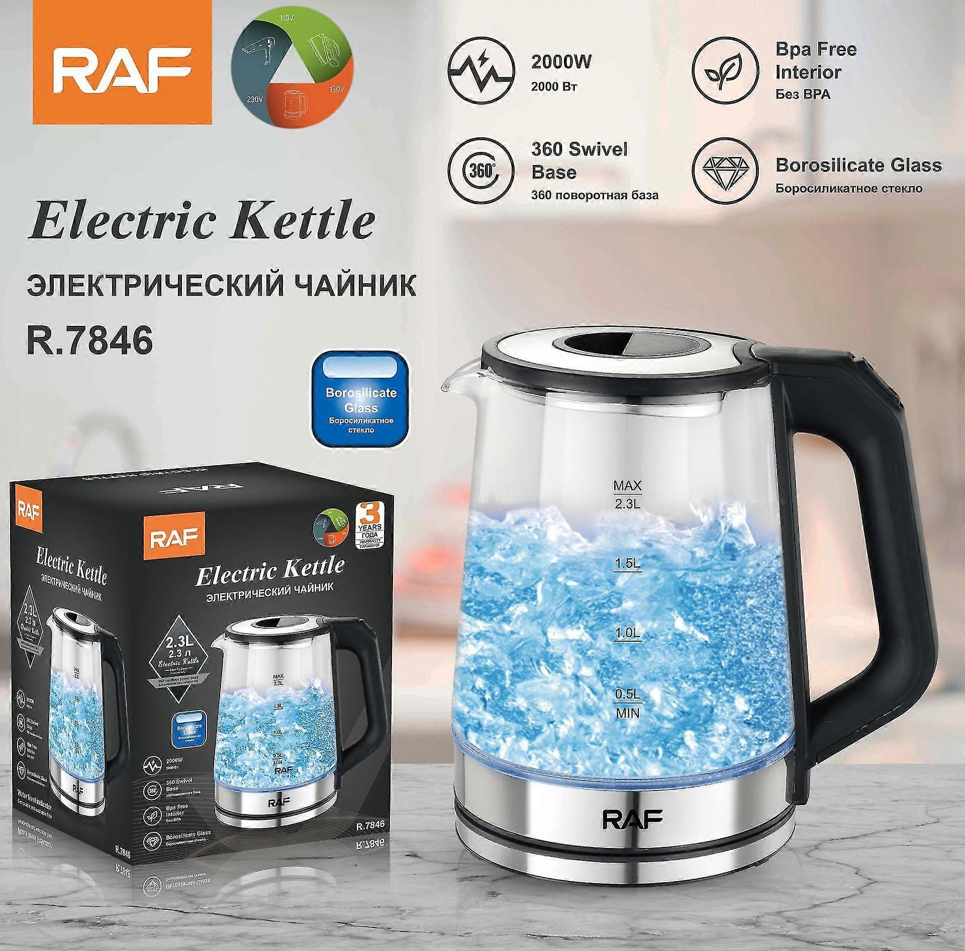 High Borosilicate Glass Electric Kettle with Steam Function for Tea Brewing