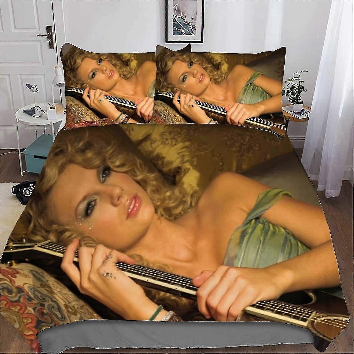3D Bambi Comforter Cover Set boys Print Bedding set Soft Microfiber Quilt Cover set with Zipper Closure (135*200 CM)