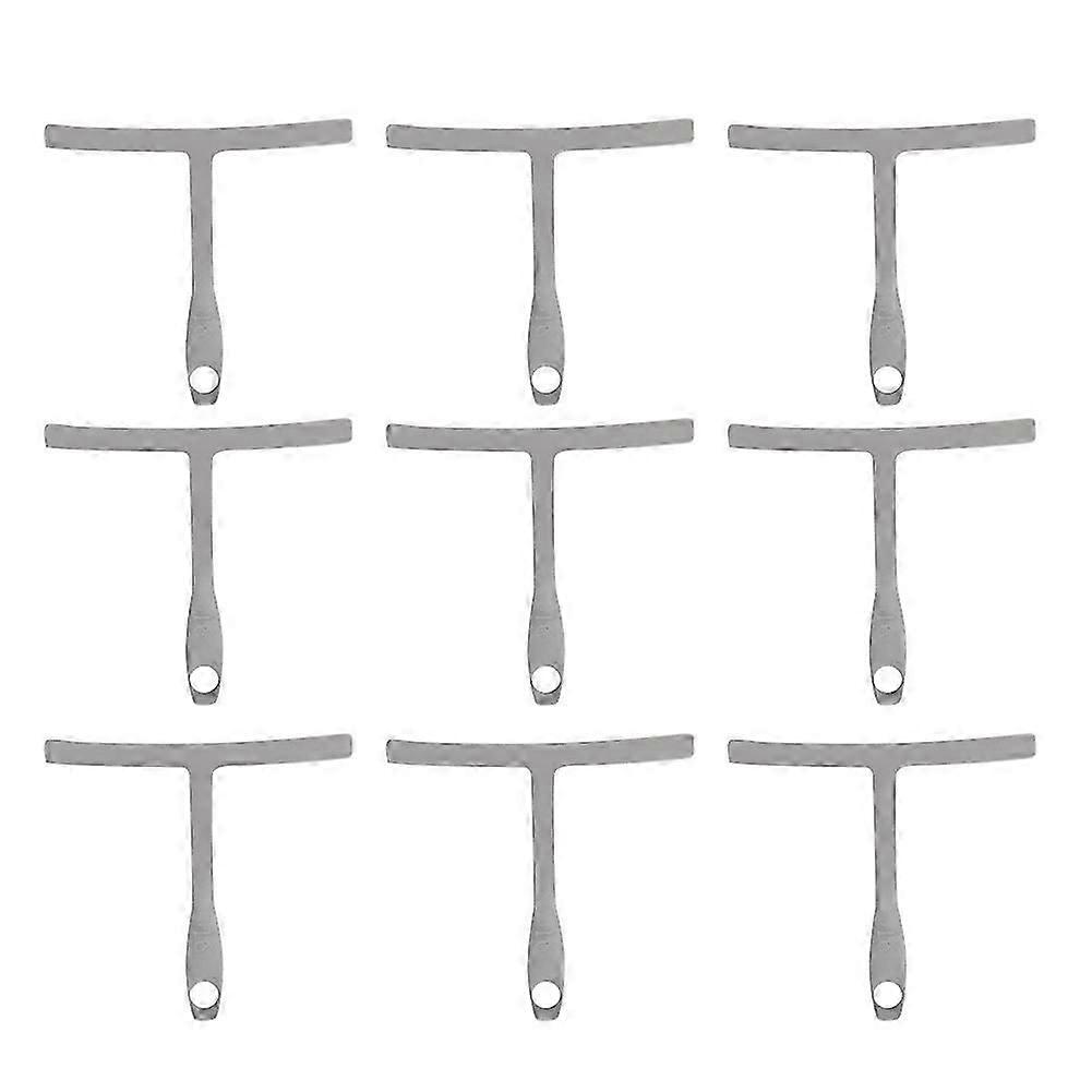 9pcs Guitar Understring Radius Gauge Bass Setup Luthier Tools for Bridge Saddle Adjustment