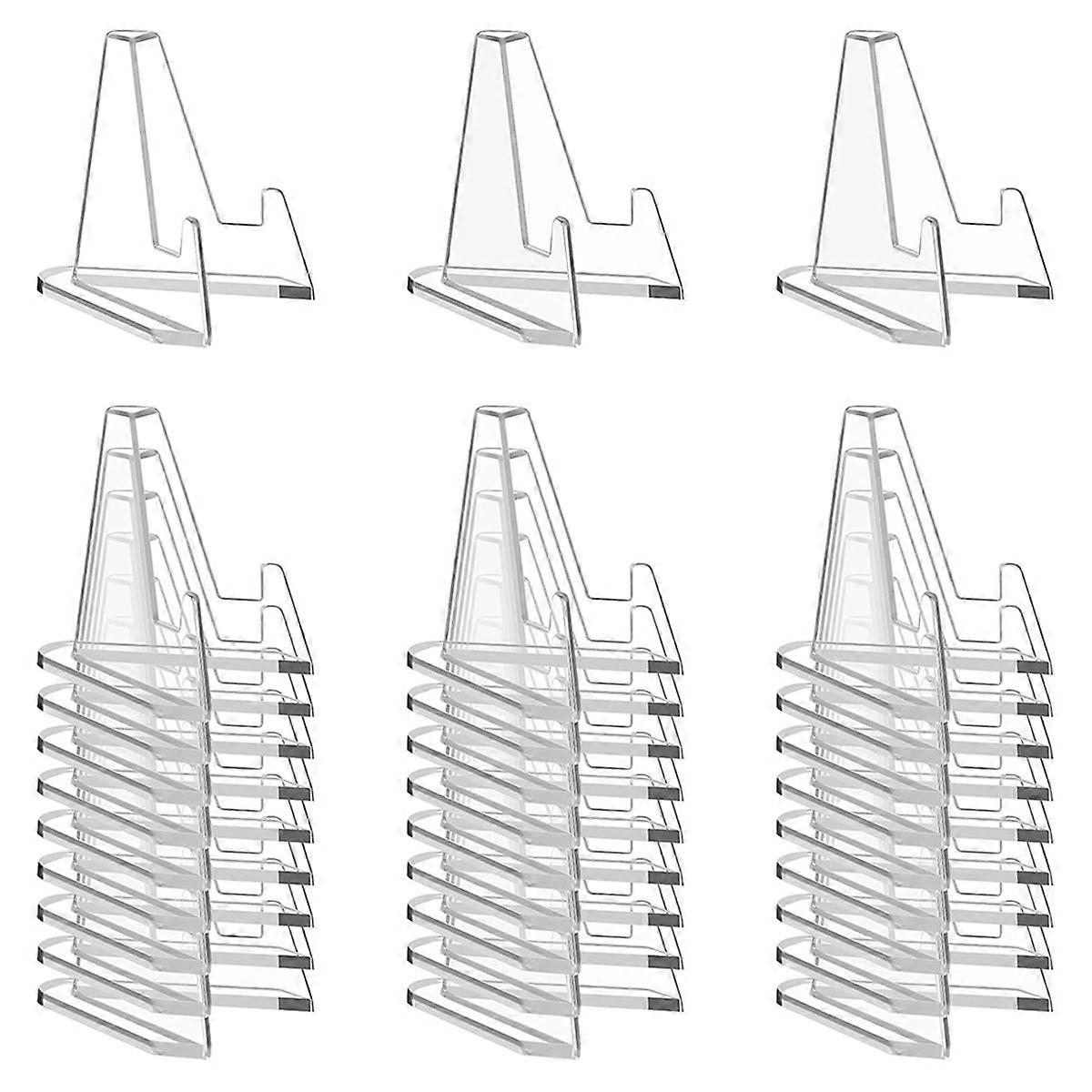 30 PCS Arcylic Card Display Stands, Mini Clear Easel Stand Holder for Displaying Your Collection