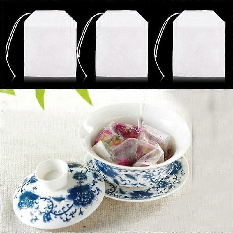 100 Cotton Drawstring Storage Bags for Herbs and Tea, Perfect for Organizing Spice Powders and Loose Leaf