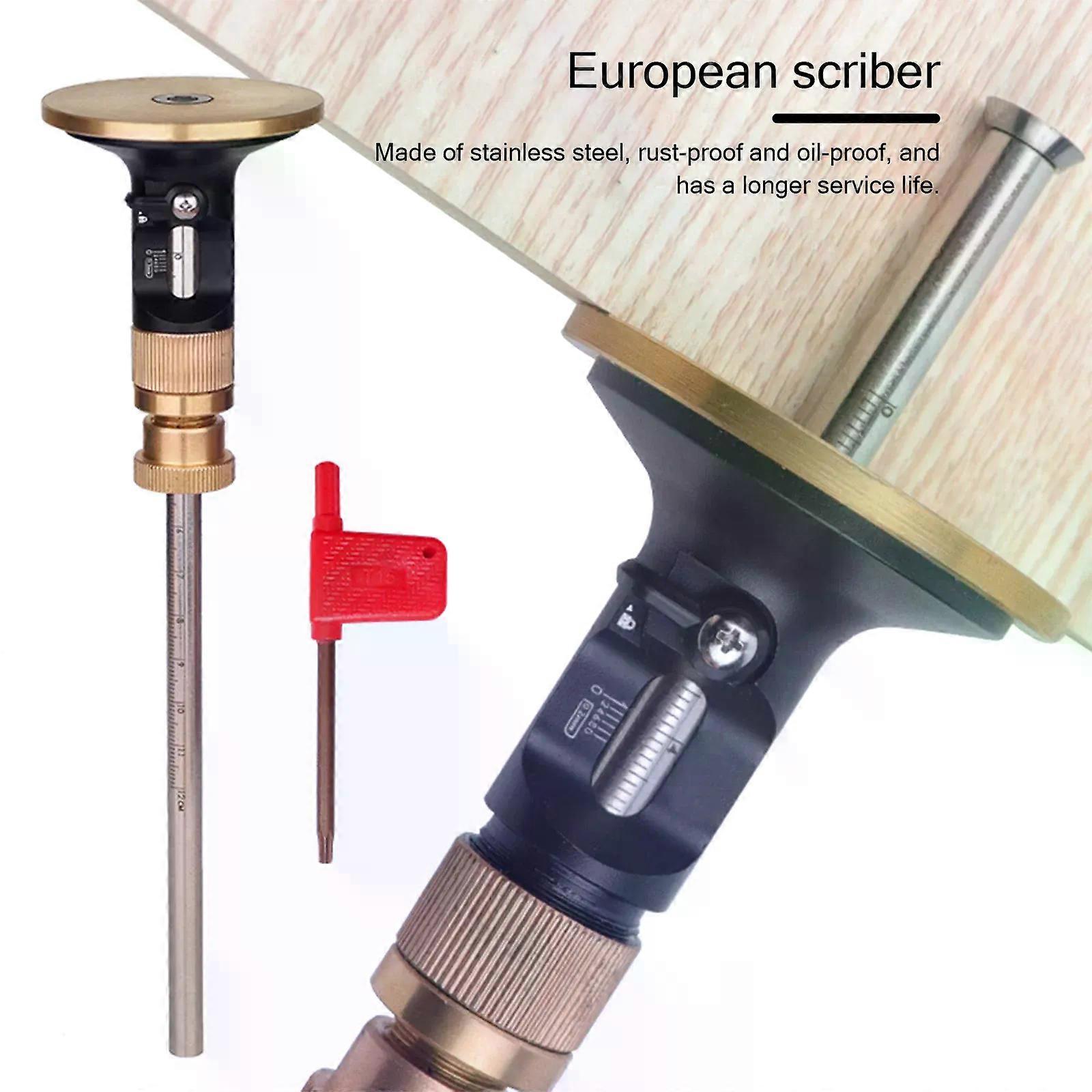 Circle Marking Indicator Wood Marking Scriber Precision Blade Marking Tool Carpentry Parallel Line Drawing Indicator