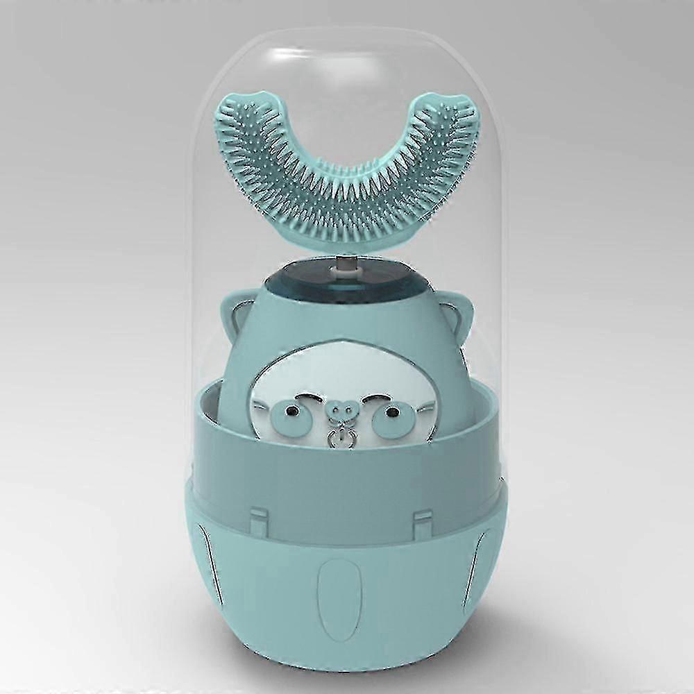 Kid Electric U-shape Toothbrush With 3 Modes 2 Led Uv Light