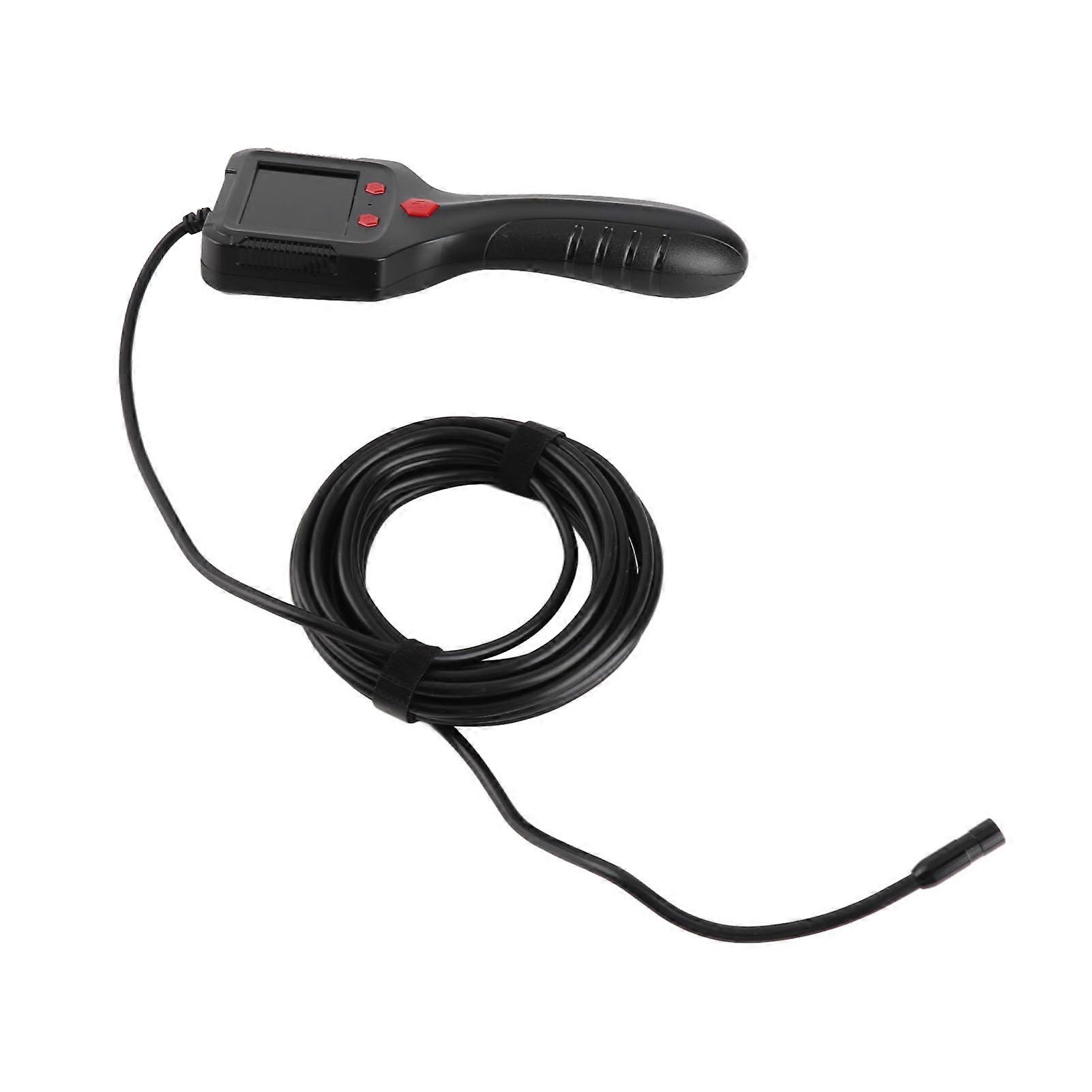 Industrial Inspection Camera IP67 Handheld Endoscope 2.4 Inch IPS LCD Screen HD Borescope with 8 Lights