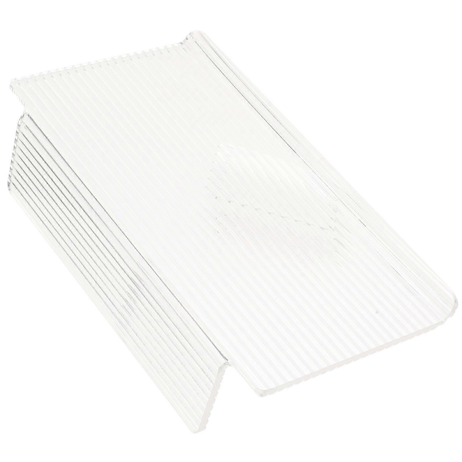 Transparent Acrylic Floating Wall Shelf for Storage Mounted Style