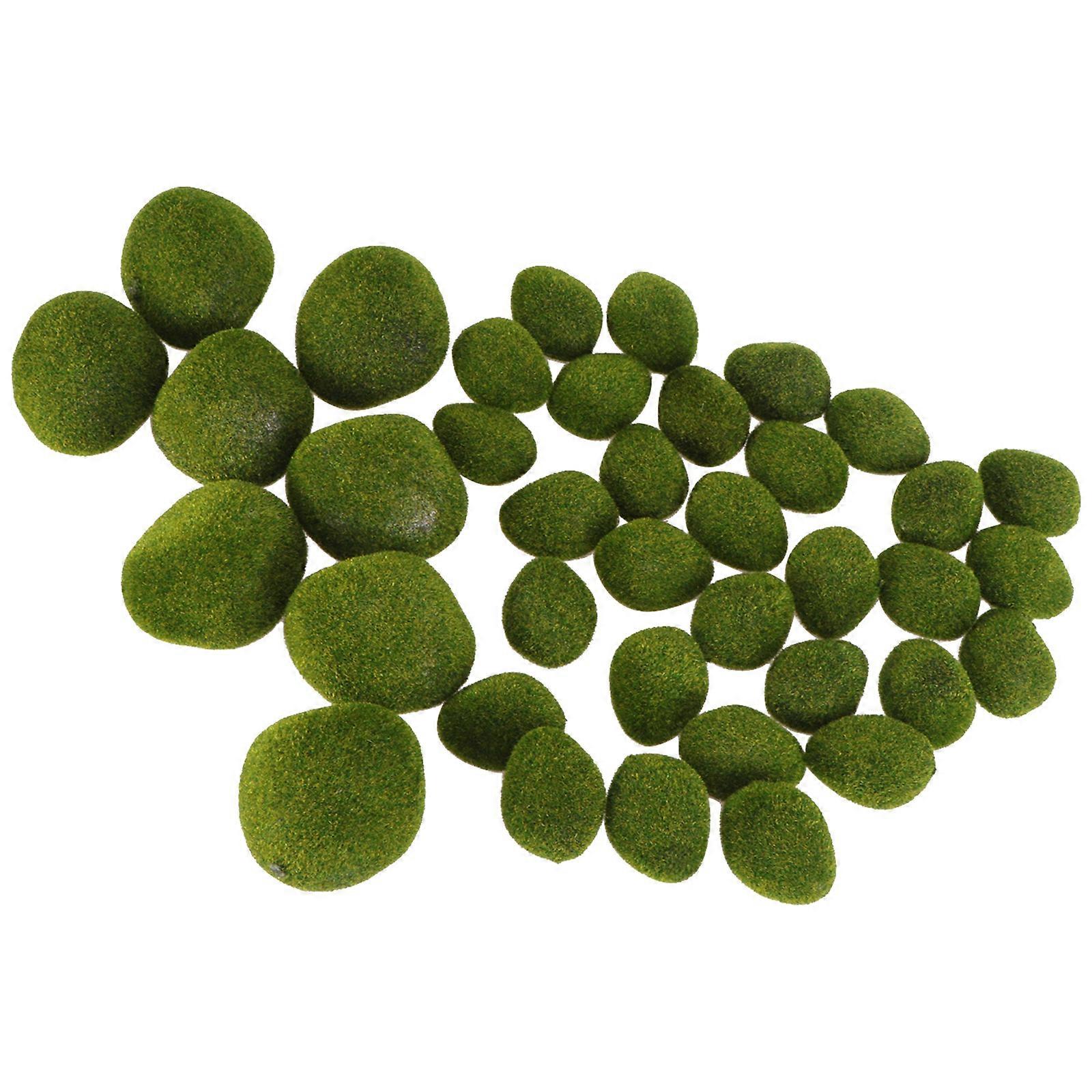Landscape Stone Scene Decor 38Pcs Crafted For Homeowners And Gardeners In Green Color With Authentic Features