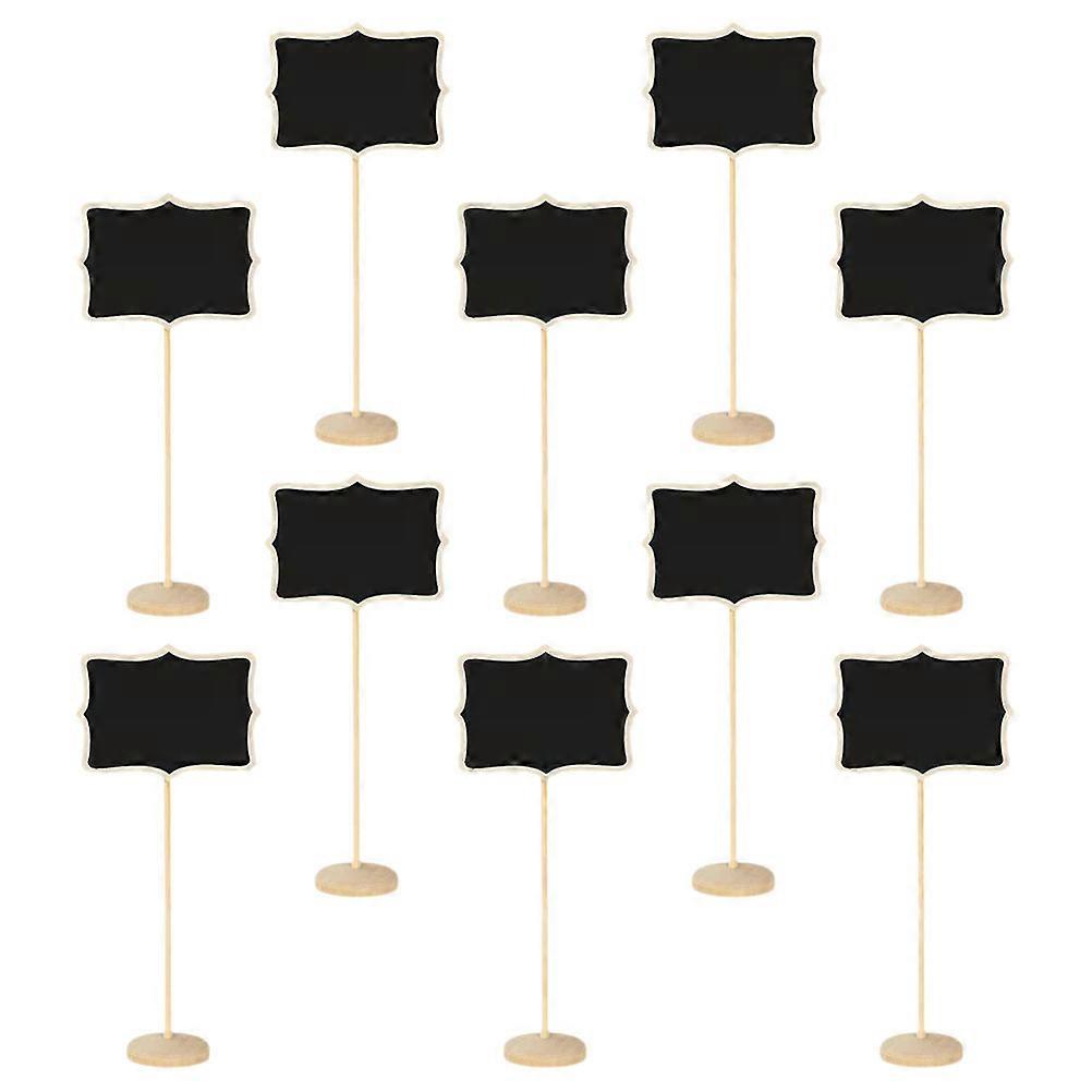 Chalkboard Signs For Place Cards And Party Favors Flower-Shaped Edge Erasable Writing 10Pcs
