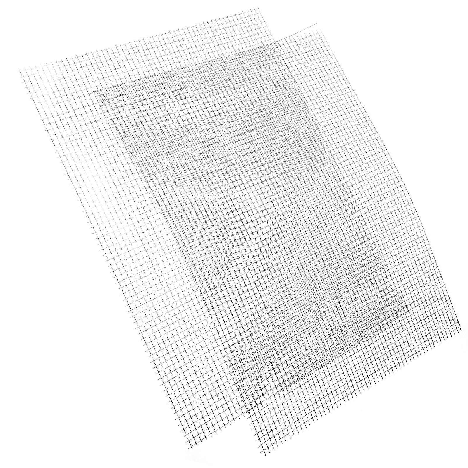 Insect-Proof Wire Mesh Screens 28x36cm Outdoor Wire Mesh Silver 304 Stainless Steel Property Managers 2Pcs