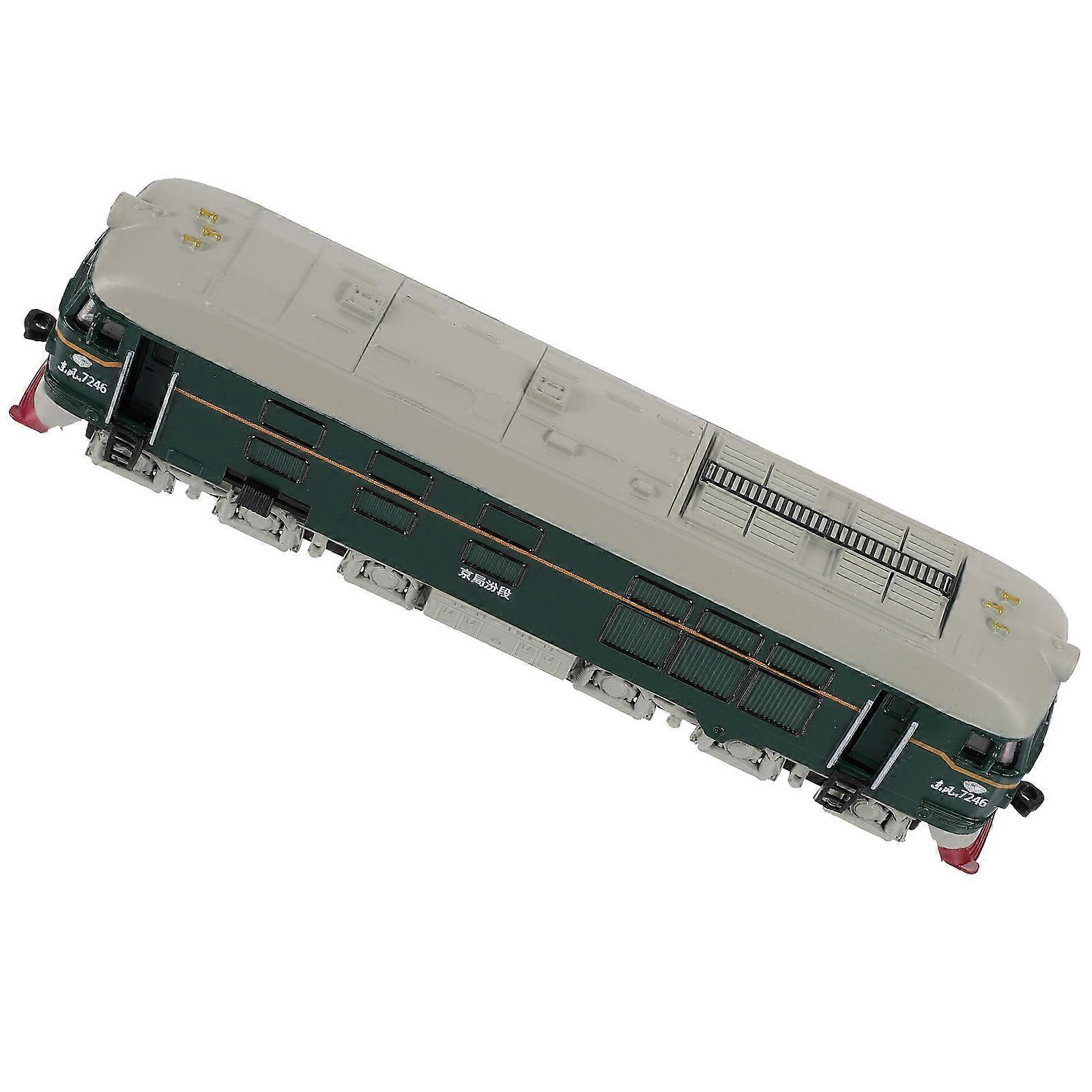 Alloy Toy Set with Light and Sound for Kids Green High Simulation Model Train 1 Unit