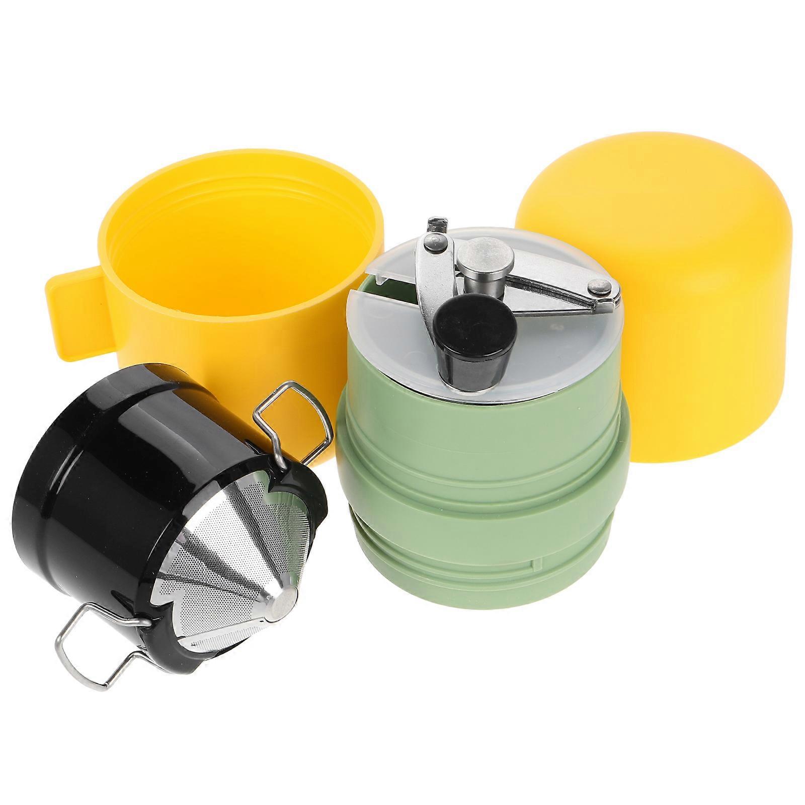 Portable Manual Coffee Bean Grinder For Outdoor Travel Compact 14X9X6.8Cm Easy Grinding 1Pack