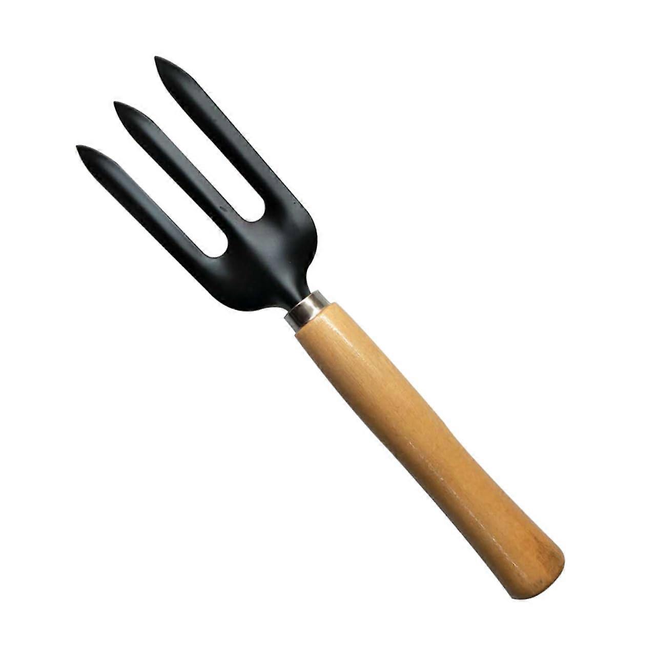 Garden Rake Tools for Weeding - Bamboo Leaf Rake, Planting Tool for Rooting, Hand Rake for Garden Maintenance