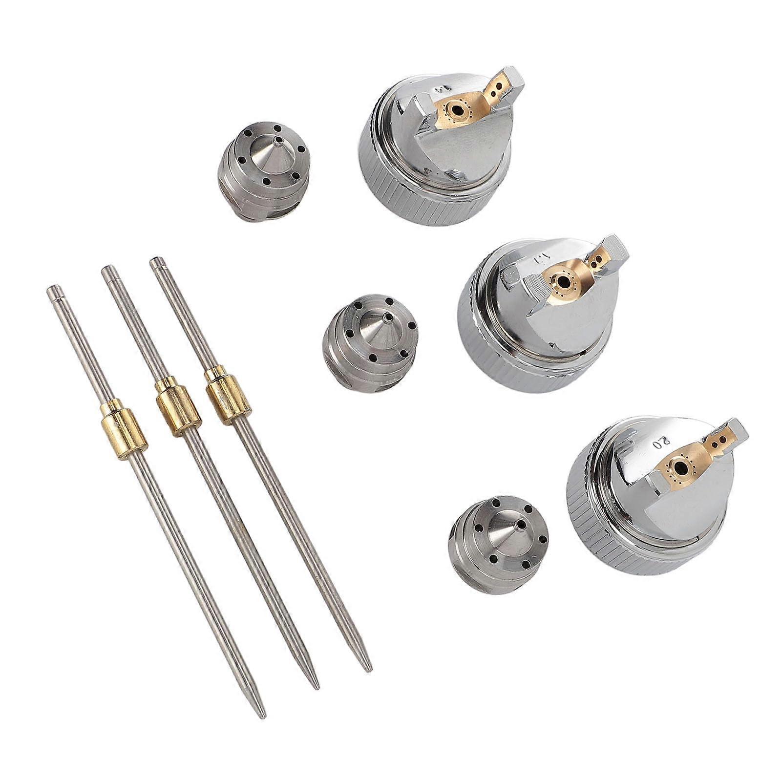 Needle Nozzle Kit 3 Sets 0.4 Mm 0.7 Mm 2.0 Mm Plastic Compatible With Automotive And Industrial Applications