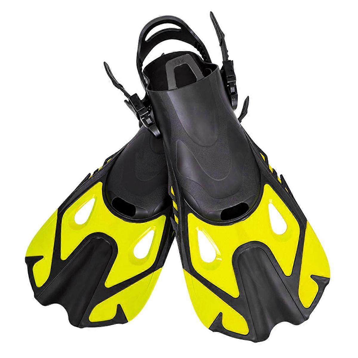 Μικρά πτερύγια μεγέθους ενήλικα/παιδιού | Ρυθμιζόμενα κοντά πτερύγια αναπνευστήρα | Πτερύγια κολύμβησης, κοντά πτερύγια για κολύμβηση με αναπνευστήρα