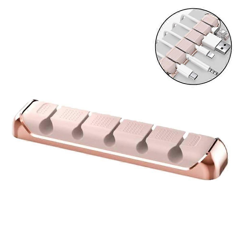 Cable Organizer Holder 5 Slots Desktop Cord Wire Clips Keeper Fiis