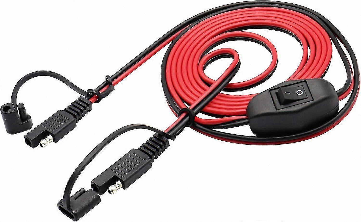 2m 16 AWG Vehicle Wire Extension for 12-24V Systems