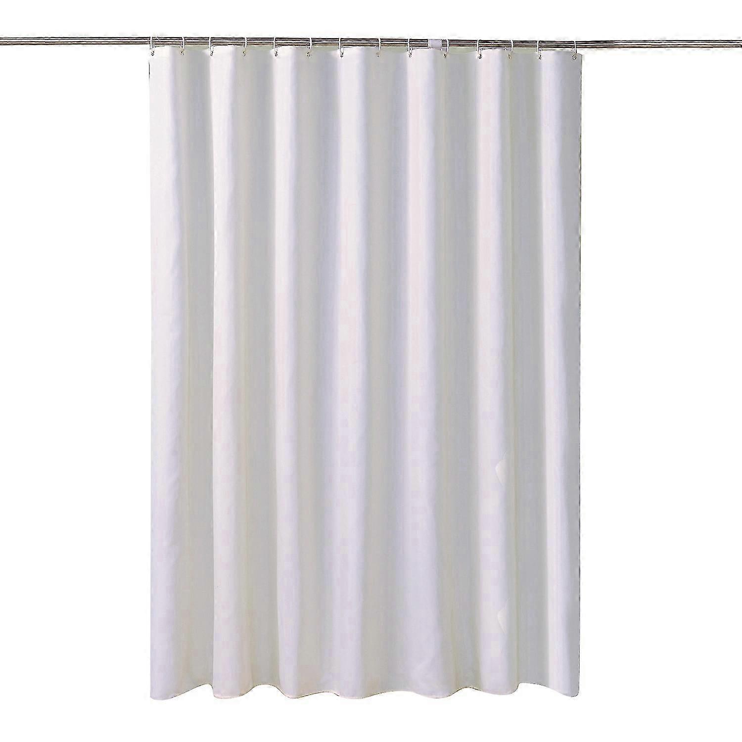 Polyester shower curtain 180 x 200 cm White