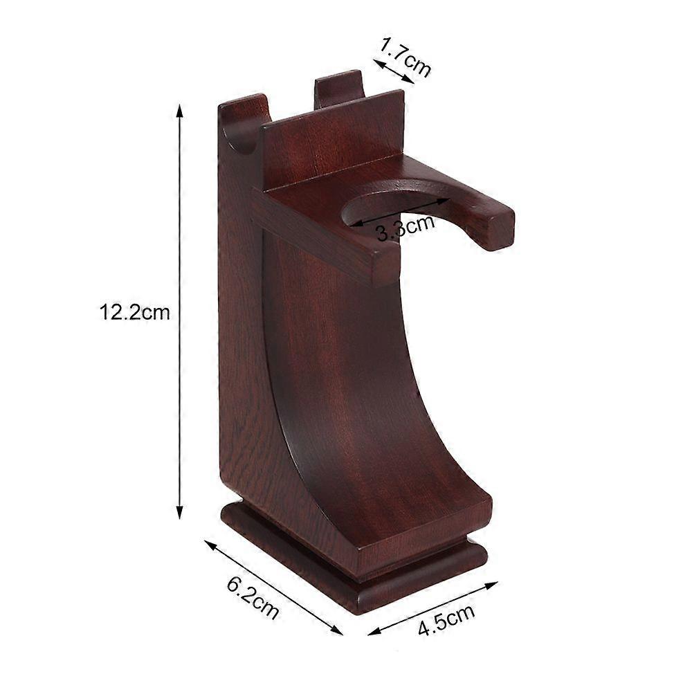 Shaving Holder Stand for Shaving Razor Brush Solid Wood Shaving Tool Organizer