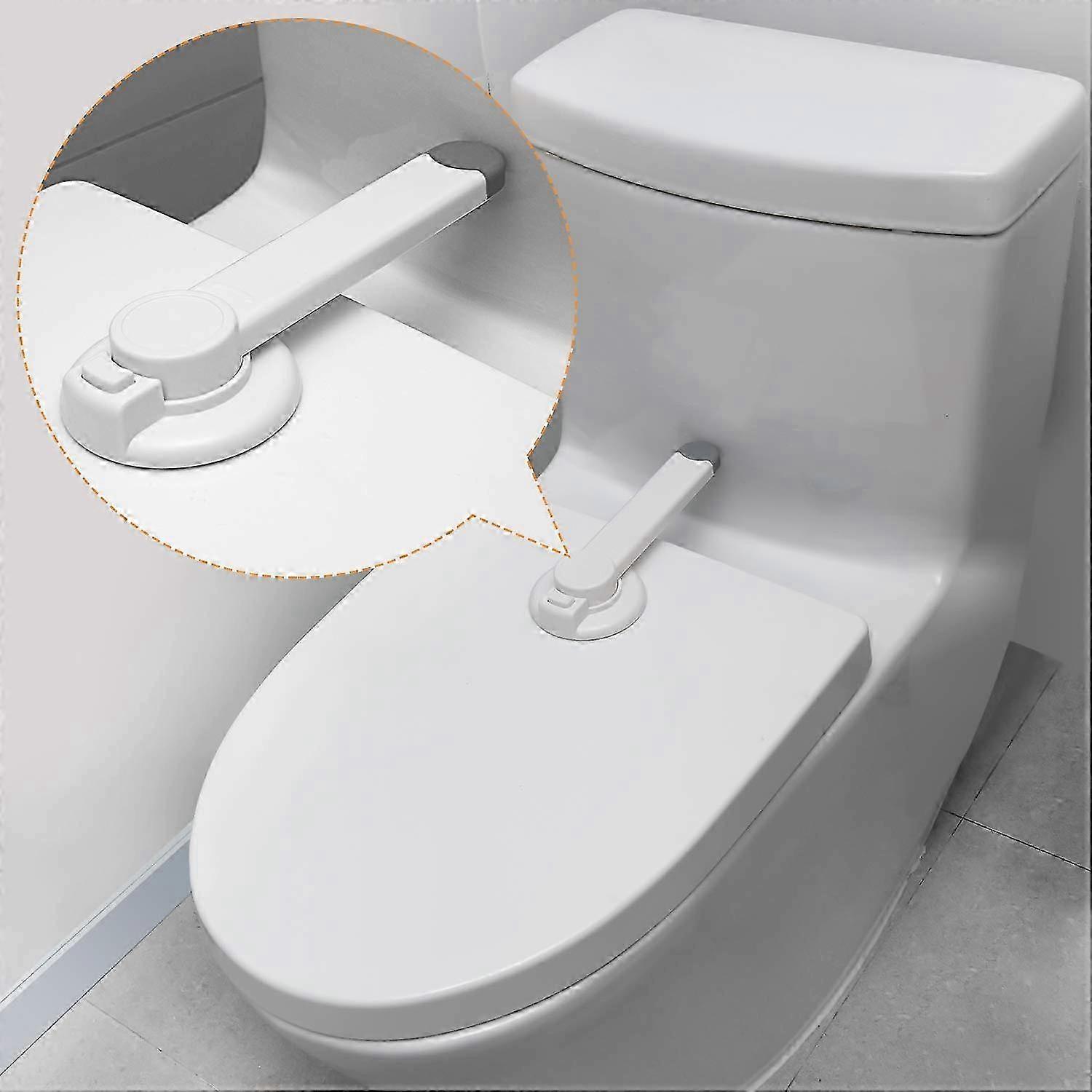 Safety Toilet Lock Bathroom Child Proof Toilet Seat Lock Swing Shut...