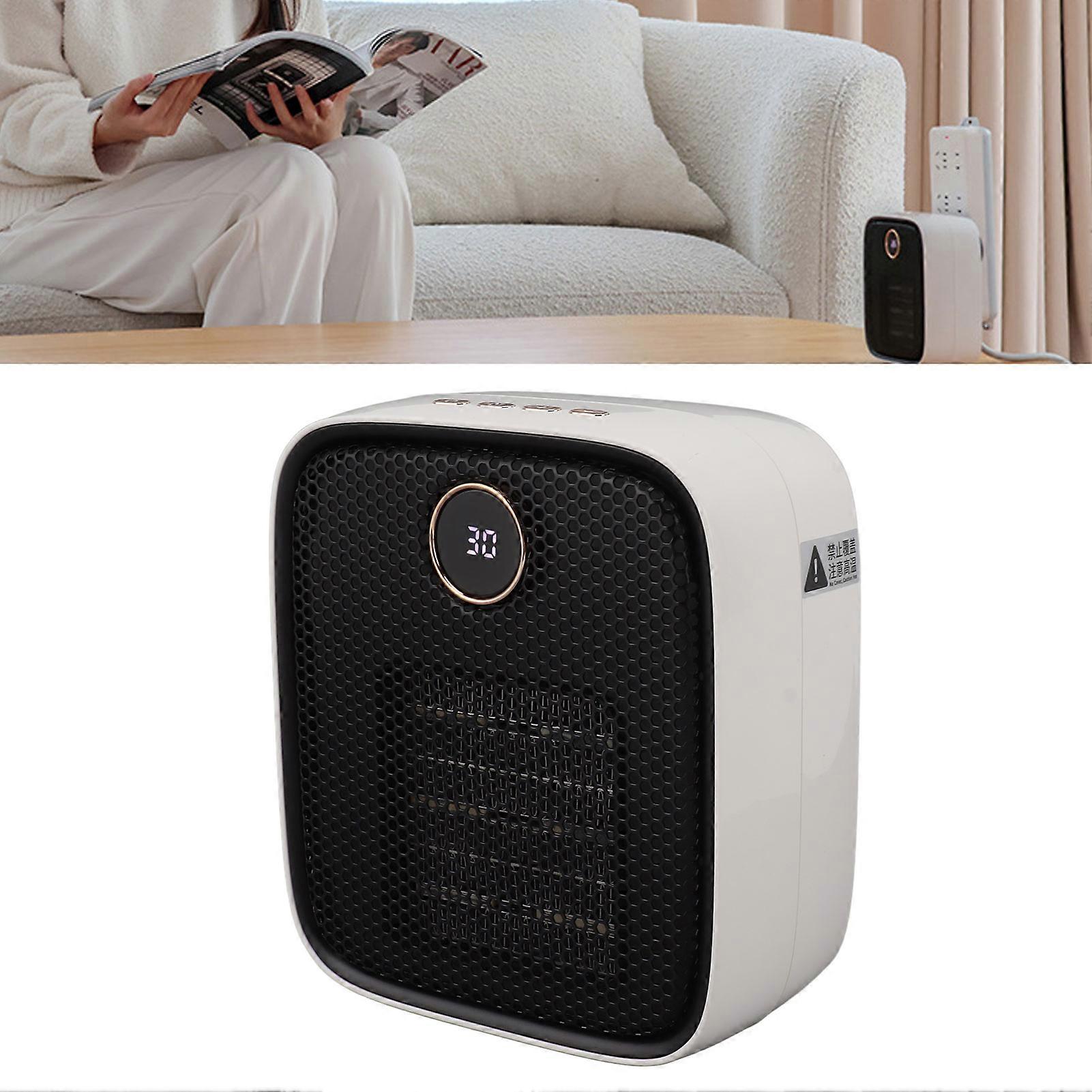 Mini Heater 500W Quick Heating Timer Quiet IPX2 Waterproof US Plug