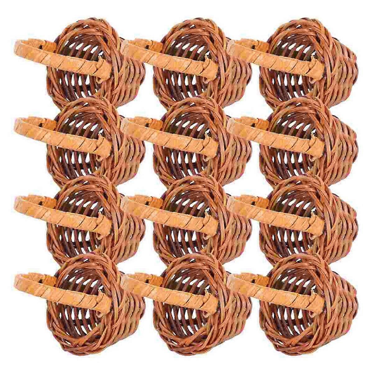 Mini Woven Baskets Miniature Flower Baskets Miniature Flower Baskets Small Easter Candy Gift Baskets