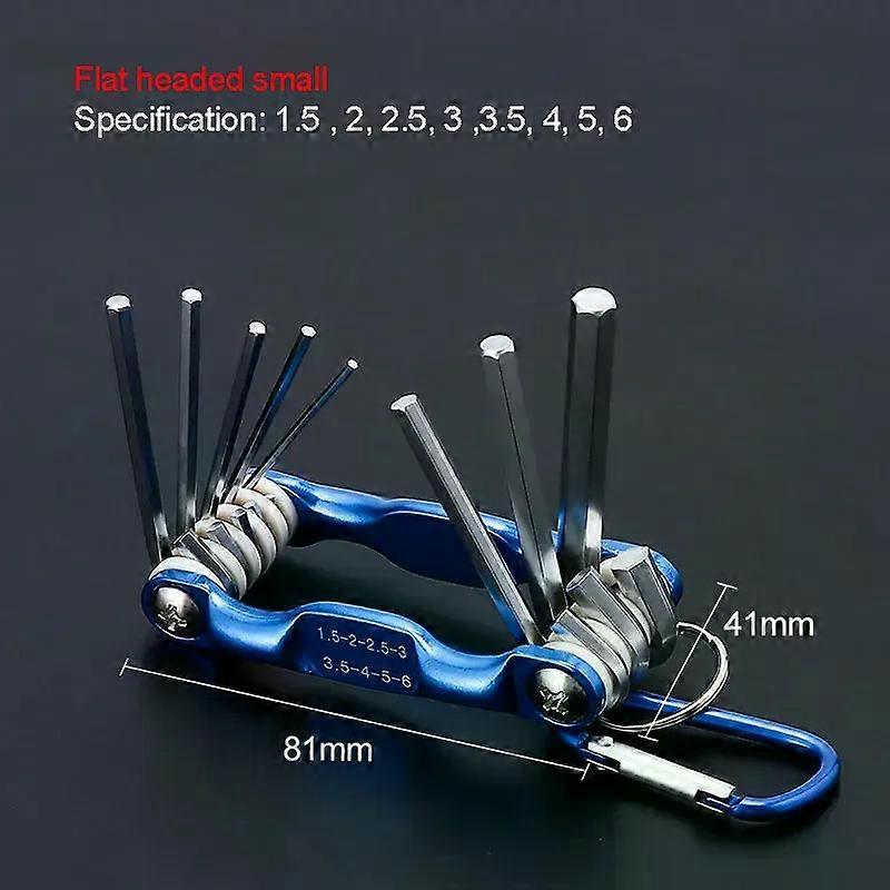 Portable Folding Hex Wrench Allen Set Metal Metric System Torx Hexagonal Spanner Screwdriver Hex Key High Quality Hand Tool