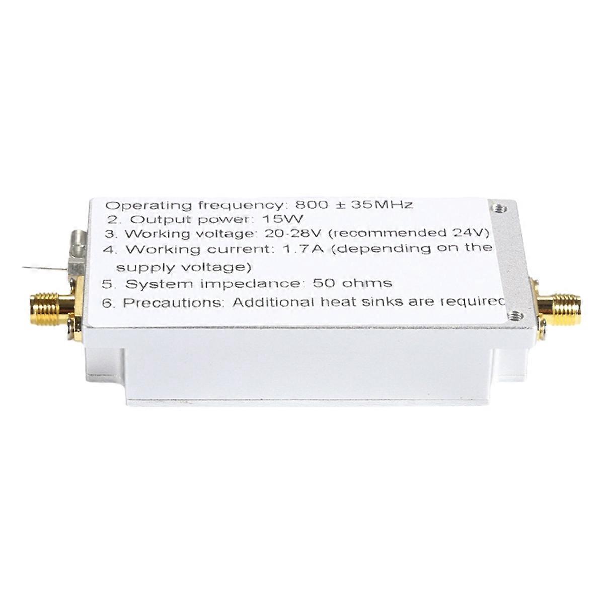 800MHz Power Amplifier 15W PA Module 80035MHz 765-835MHz 40dB Gain for Professional Wireless Communication System
