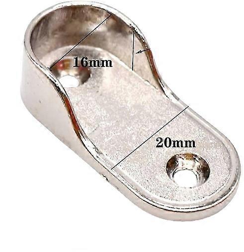 Nickel Plated Clothes Tube Side Support Wardrobe Brackets