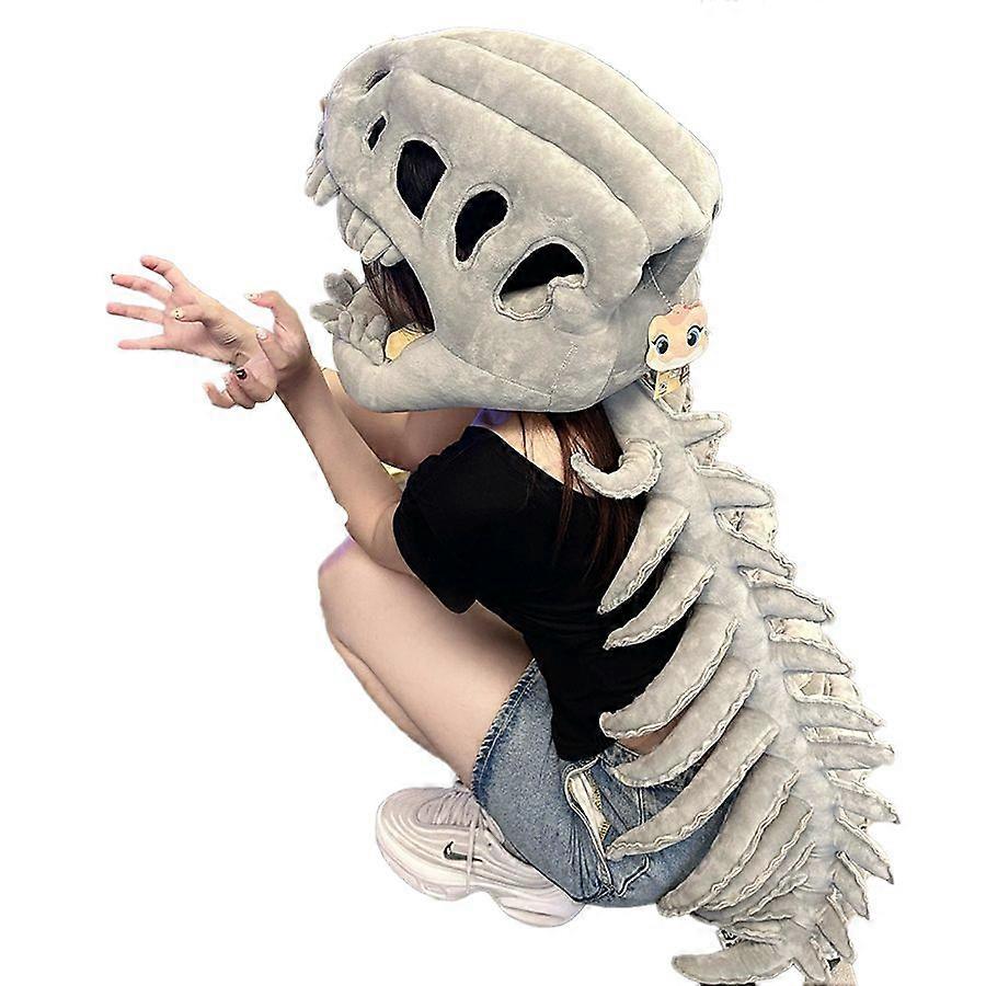 Realistic Dinosaur Skeleton Costume Set, Halloween Cosplay