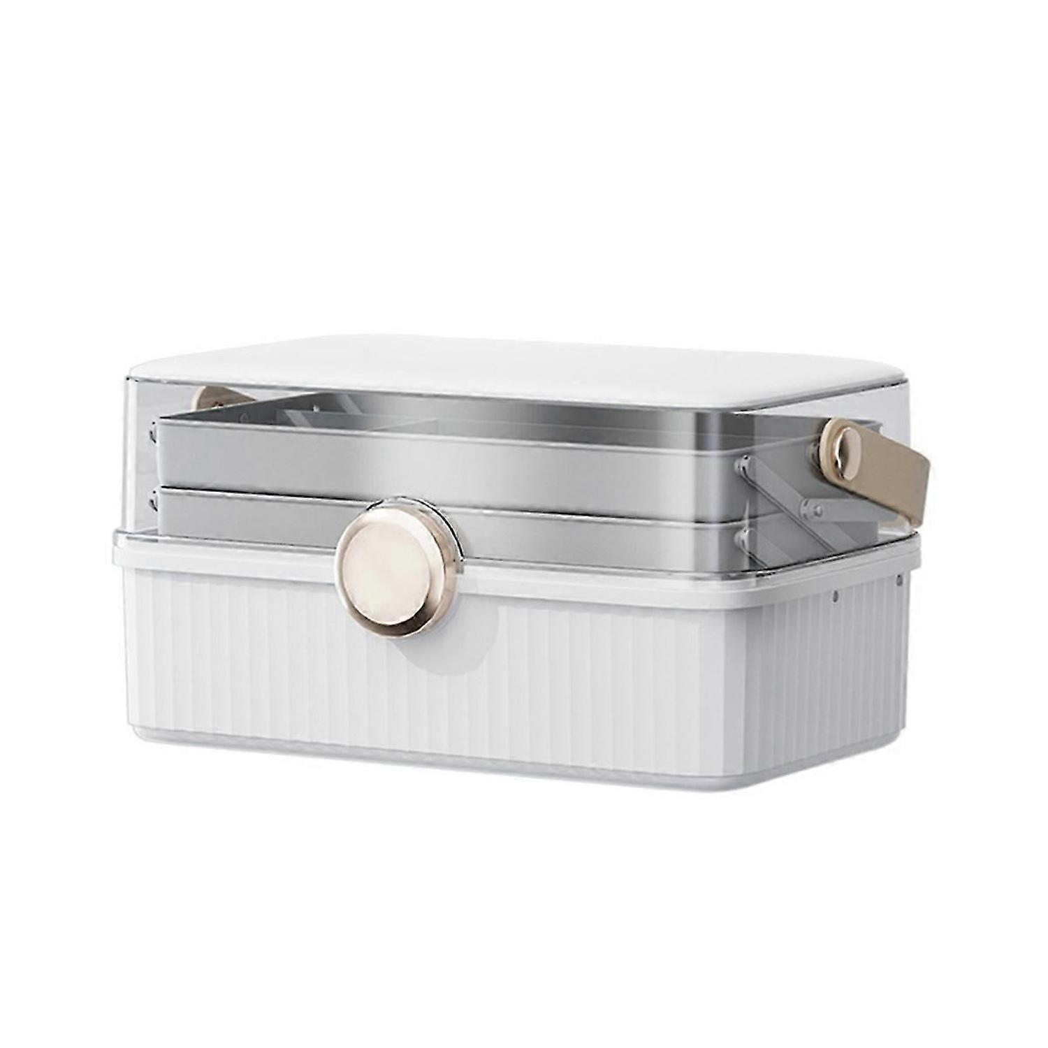 Cosmetics Storage Box Bigcapacity Plastic Desktop Storage Box Dustproof Lipstick Extra Storage Box w