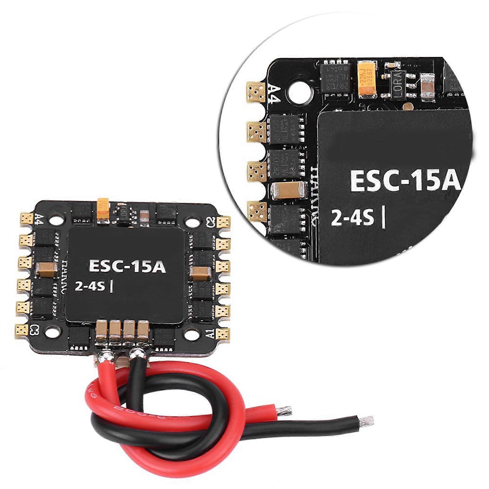 15A 4-in-1 Mini ESC RC Accessory 3x2.7x0.5cm Black 9g